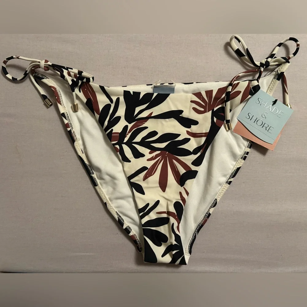 Tropical Resort‎ Mix & Match Side Tie Bikini Bottoms M Shade & Shore NWT
